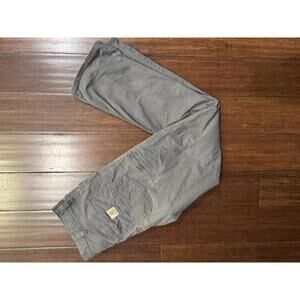 Carhartt Mens Carpenter Pants Gray 34x34 Relaxed Fit